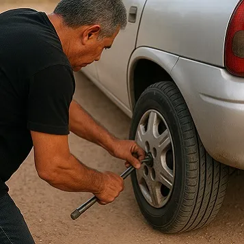 Cambio de neumático